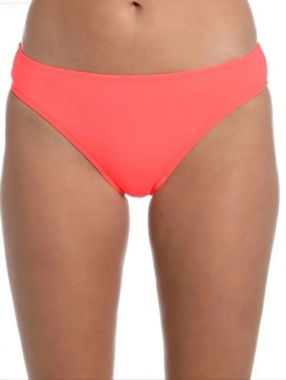 La Blanca Women's Island Goddess Coral Reef Pink Bikini Bottom Sz 10 NWT